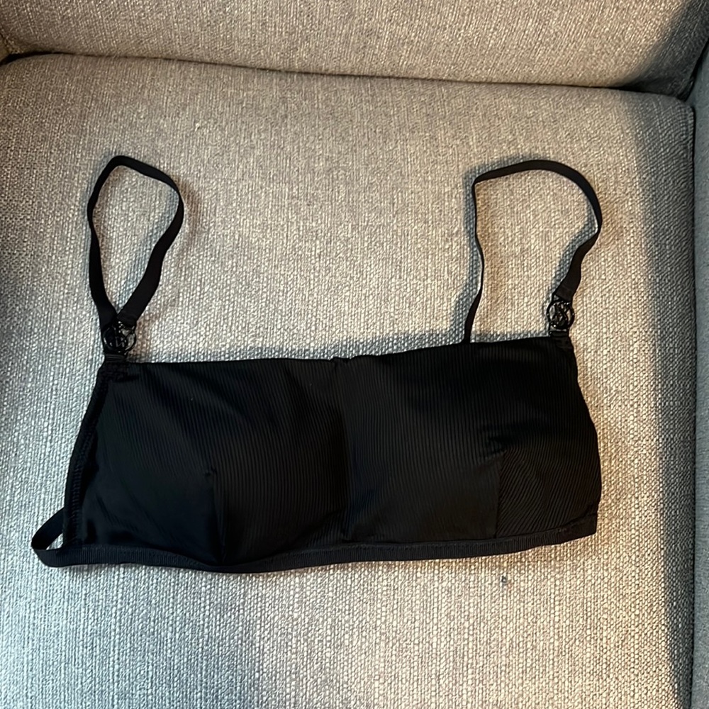NWT black bikini top